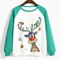 thumbnail image 4 of 2023 Chandail en Molleton de Noël pour Femmes en Solde Col Rond Mode Décontractée Manches Longues Imprimé de Noël, 4 of 4