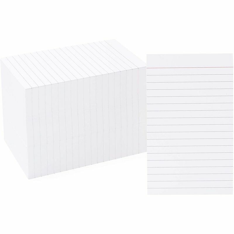 Portrait Style Vertically Ruled Index Cards, Checklist (3 x 5 In, 300