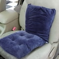 thumbnail image 3 of Raindrops 1Set Rocking Chair Seat Cushion with Ties Blue Velure Polyester Fiber Cotton for Home Office Use, 3 of 8