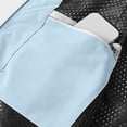 thumbnail image 6 of Men's Solid Color Sleeveless Vest Jacket Nylon Spandex Stand Up Collar Full Zip Cardigan With Multiple Pockets Lightweight Outerwear Casual Daily Travel | Zenithor,Light Blue 6XL, 6 of 9