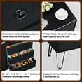 thumbnail image 4 of TC-HOMENY 6-Drawer Wooden Dresser with Fabric Drawers, Chest of Drawers with Fabric Bins, Storage Organizer Perfect for Clothes and Accessories, Black, 4 of 13