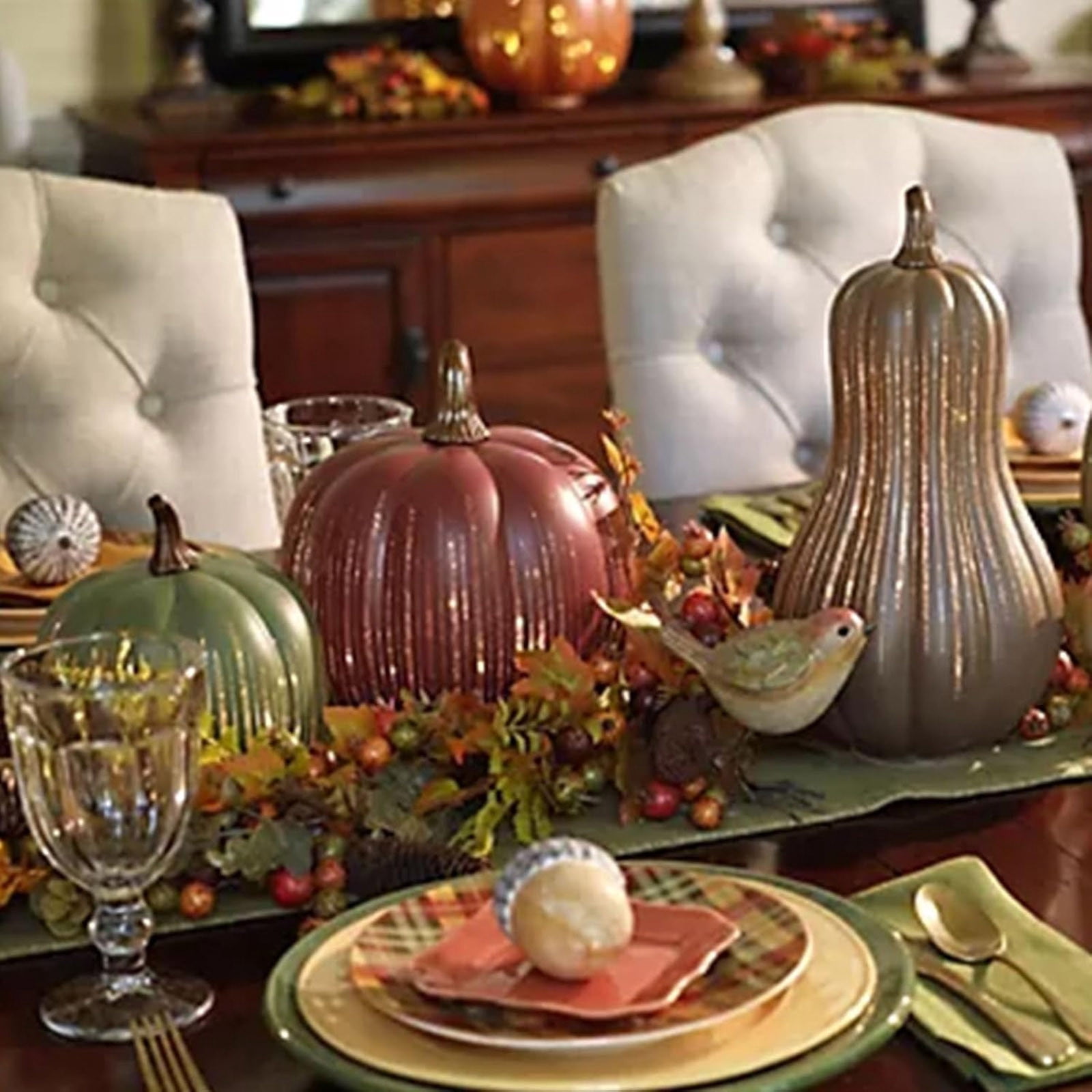 Citrouilles En Verre Illuminées - Effet Nuit étoilée Scintillant - Veilleuses Décoratives Pour Halloween Et Automne - Fonction Minuterie 6h/18h - 10