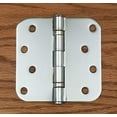 thumbnail image 2 of Polished Chrome Door Hinges - Ball Bearing - 4 inch with 5/8 inch Radius - 2 Pack, 2 of 2