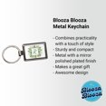 thumbnail image 2 of Letter R Initial Monogram Frame Leaf Metal Rectangle Keychain, 2 of 7