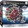 thumbnail image 1 of NFL Helmets Shaped Drip Art 500 pc, 1 of 5