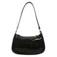 thumbnail image 1 of Bolso de Mano Mini Clutch de Cuero Charol Negro, 1 of 8
