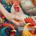 thumbnail image 3 of Chickens and Roosters Small Area Rug, Non-Slip Door Mat Indoor Floor Mat, Washable Kitchen Rug Entrance Door Mat for Bedroom Living Room, 3 of 7