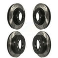 thumbnail image 1 of DS-One Front Rear Coated Drilled Slotted Disc Brake Rotors Kit for Car Toyota 4Runner Lexus GX460 KD-100324, 1 of 11