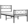 thumbnail image 4 of vidaXL Twin XL Metal Bed Frames with Headboard, Under Bed Storage, Noise Free, Black, No Mattress, 4 of 4