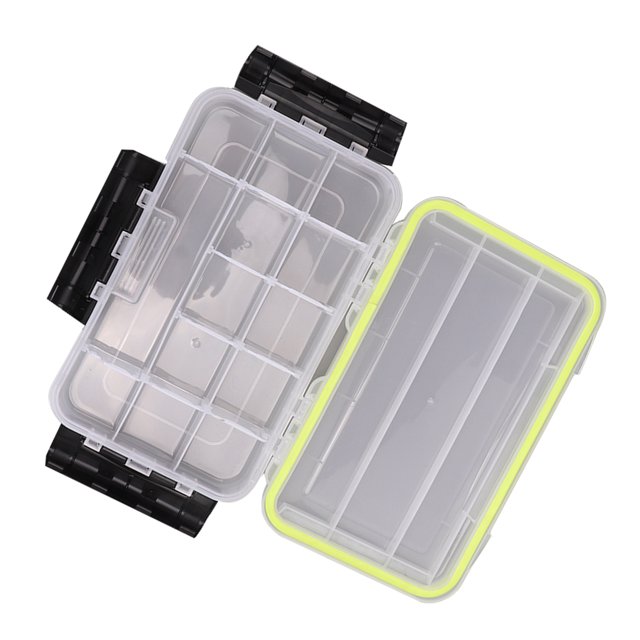 Caja de almacenamiento de plástico, caja de almacenamiento de plástico transparente, caja de protección para anzuelos, caja de almacenamiento para anzuelos, optimizada para la excelencia