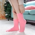 thumbnail image 3 of Womens Fuzzy Socks Cozy Fluffy Winter Warm Slipper Socks Microfiber Soft Home Sleeping Socks Pink, 3 of 6
