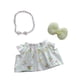 thumbnail image 1 of 3 piezas de ropa para muñecas en miniatura Baoblaze conjuntos adorables de Falda de cereza, 1 of 8