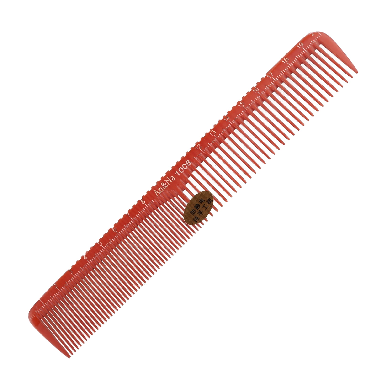 Professional Hair Cutting Comb with Measure Scale Fine Teeth Double Sided Hairbrush Salon