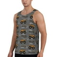thumbnail image 2 of Haiem Construction Machines Men Workout Tank Top Gym Bodybuilding Sleeveless Muscle T Shirts Athletic Tank Breathable Workout Shirt-X-Large, 2 of 9
