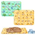 thumbnail image 4 of Ctnporpo Cooling Pet Mat Pressure Activated Pad Pet Mat Self Gel for Dogs & Cats In Summer Pressure Activated Chill for Kennels Beds Or Travel Yellow, 4 of 6