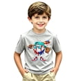thumbnail image 2 of Lullu Boys Baseball Graphic Short Sleeve T Shirt Active T-Shirt Summer Tee, Sizes 6-7, 2 of 4