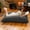 Black, variant on Jaxx Pillow Saxx 5.5-Foot Décor Bean Bag Giant Floor Pillow Lounge, Lush Velvet Green