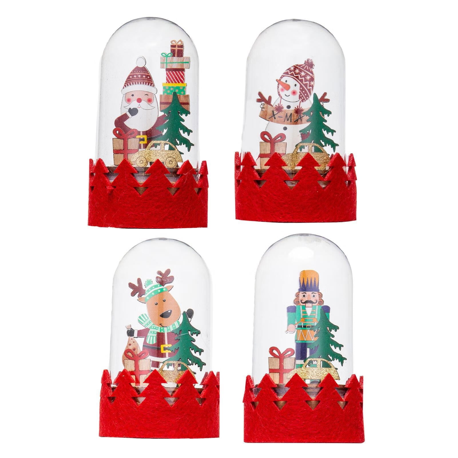 Christmas Snow GlobesChristmas Theme Design Lighted Snow GlobeBattery