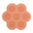 thumbnail image 4 of Molde de silicona para guardar comida de bebé, forma de huevo, bandeja para cubitos de hielo, 7 agujeros (naranja), 4 of 8