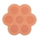 thumbnail image 4 of Molde de silicona para guardar comida de bebé, forma de huevo, bandeja para cubitos de hielo, 7 agujeros (naranja), 4 of 8