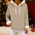 thumbnail image 5 of Women's Casual Fashion Hooded Sweatshirt Top Pullover Shirt Long Sleeve Round Neck Loose Fit Print Pullover Soft for Daily Wear Streetwear Loungewear Travel Outfits Fashion Essential Gift for Women, 5 of 9