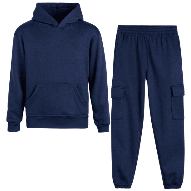 linear fleece jogger set