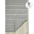 thumbnail image 6 of FH Home Machine Washable Area Rug - Hand Woven, Stain Resistant, Pet Friendly - Premium Recycled Polyester Yarn - Stripes - Bedroom, Living Room - Portland - Charcoal & White - 4 x 6 ft, 6 of 6