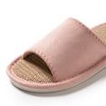 thumbnail image 6 of Wensltd Women Slippers Wide Strap Slide Slippers Open Toe House Slippers Solid Color for Summer Indoor, 6 of 9