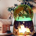 thumbnail image 4 of Globos de nieve de Navidad muñeco de nieve, bola musical de Navidad, caja de música de cristal iglú | Giratorio de 360° con lámpara de proyección de luz cálida esquí esquí Gafas de esquí, 4 of 5