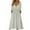 White, variant on Herrnalise Women's V-Neck Long Sleeve Button PleatedHigh Waist Solid Color Dresses S-2XL