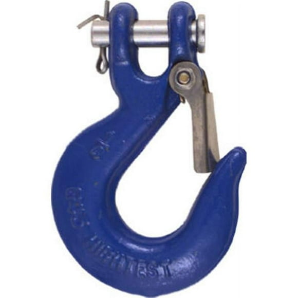 Stanley N265-470 0.25 in. Blue Clevis Slip Hook With Latch