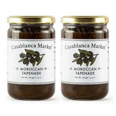 Casablanca Market Black Olive Tapenade Spread – All Natural Gluten Free Non-GMO Vegan No Preservatives or Added Sugar 9.9 oz (eBook Included) Casablanca Market Black Olive Tapenade Spread – All Natural Gluten Free Non-GMO Vegan No Preservatives or Added Sugar 9.9 oz (eBook Included)