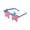 B-Blue, variant on Patriotic Star Shaped Sunglasses Three Pack, Red White Blue Themed Party Eyewear for Independence Day, Fun Prop Glasses for Festive Accessories and Photo Opportunities at Summer Celebrations