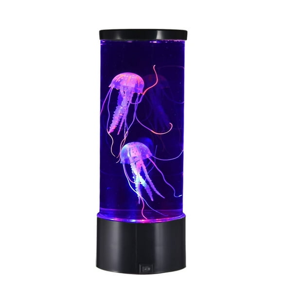 YOPTOP LED Jellyfish Lava Lamp Colorful Bedroom Night Light Home Decor