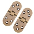 thumbnail image 4 of HINTRMENT 2Pcs Easy Installation Turning Hinge for Cabinet Hinges Coffee Color, 4 of 6