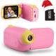 thumbnail image 1 of Cámara para niños Cámara digital para niños Grabadora de video 1080P Cámara digital de 12MP Videocámara con juegos 3-10 años Niñas Niños Regalos Juguete con tarjeta TF de 32GB (Rosa), 1 of 5