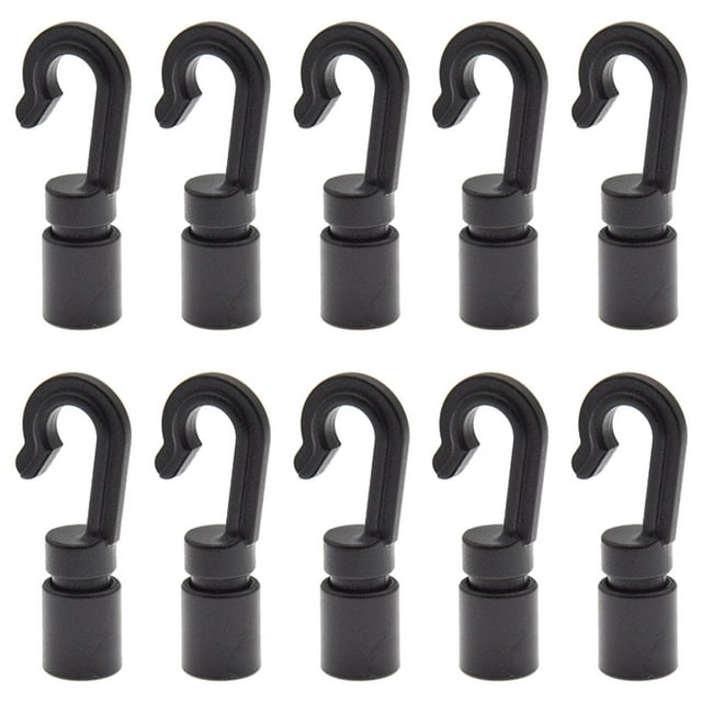10x Crochets de Cordon de Choc Connexion Rapide Extrémités de Corde Kayaks