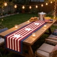 thumbnail image 4 of 4th of July Decorations - Patriotic USA Stars Table Runner for Home | Memorial Day Decorations - 250th Anniversary Fourth of July Accessories Decor Party Supplies Indoor Outdoor, 4 of 6