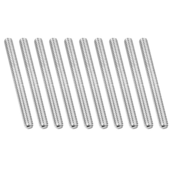 Uxcell 1/4"-20 Fully Threaded Rod, 10Pcs 3.1" Length 304 Stainless Steel Thread Screw