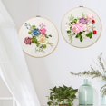 thumbnail image 3 of Estbridge Embroidery Beginner Kit DIY Floral Silk Ribbon Cross Stitch Stamped 3D Embroidery Kit, 3 of 9