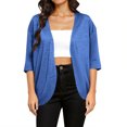 thumbnail image 2 of Soki Cardigan Léger à Manches Longues Col Rond Manches 3/4 pour Femmes, 2 of 9