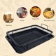 thumbnail image 4 of Bandeja de Cobre para Hornear, Sartén para Freír con Aceite, Cesta Antiadherente de Acero Inoxidable para Patatas Fritas, para Hornear, Rejilla Cuadrada para Freír, 4 of 6