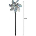 thumbnail image 3 of Bird Blinder Pinwheels, Effectively Keep Birds Away - Holographic Pin Wheels for Yard and Garden 20 inch Pinwheel Bird Deterrent, 10 Pack Garden Spinners, 3 of 8