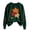 Green, variant on Fall Sweatshirts for Women Shiny Sequins Print Maple Leaf Graphic Crew Neck Long Sleeve Pullover Sweatshirt Loose Comfy Thanksgiving and Halloween Party Wear 2026