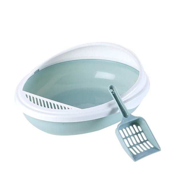 Caja De Arena Para Gatos Con Forma De Huevo, Caja De Arena Para Gatos, Bandeja Para Gatos Con Marco Grande Con Pala Noticed PT001316-00