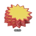 thumbnail image 3 of Uxcell Blank Star Burst Sale Signs Price Tags Fluorescent Star Pricing Labels 50x70 mm Colors for Retail, Pack of 400, 3 of 4