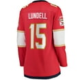 thumbnail image 3 of Women's Fanatics Anton Lundell Red Florida Panthers Home Breakaway Player Jersey, 3 of 3