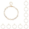 thumbnail image 2 of Minnieouse Tobillera Joyas de moda con diamantes de imitación Accesorios de playa de tobillo Oro Type1 NO1, 2 of 6