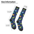 thumbnail image 5 of Fotbe Dinosaurs print Women's Men's Novelty Crew Socks Cotton Socks Knee High Socks for Walking,Running,Nurses,Pregnancy, 5 of 9
