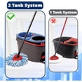 thumbnail image 2 of Mop Head Replacement, 3 Pack Spin Mop Refill Replace Head for Rinseclean 2-Tank System, Microfiber & Machine Washable, 2 of 4